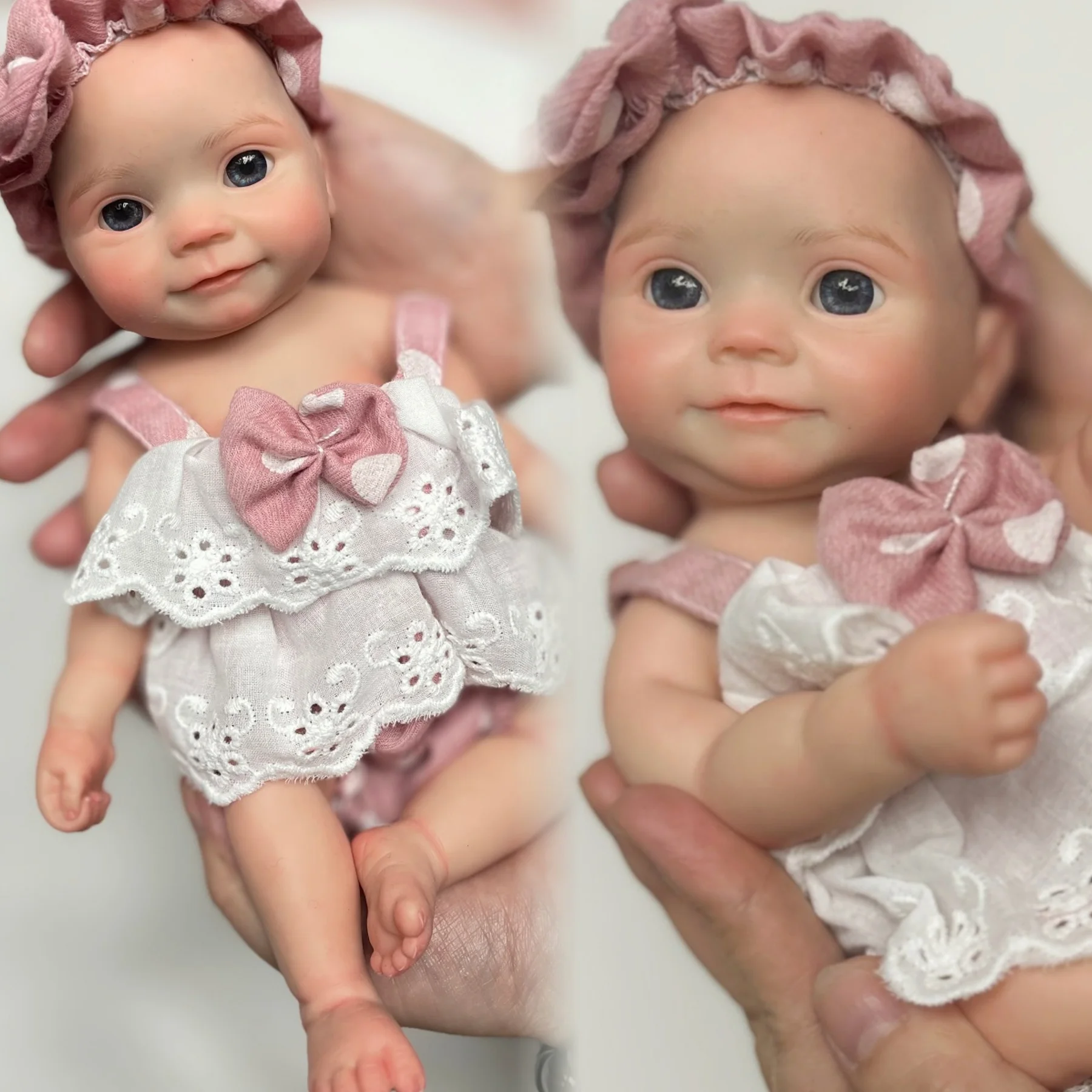 

28cm Cute Maddie Waterproof Reborn Baby Girl With Full Body Silicone Handmade Painted Skin Bebe Reborn reales para niñas