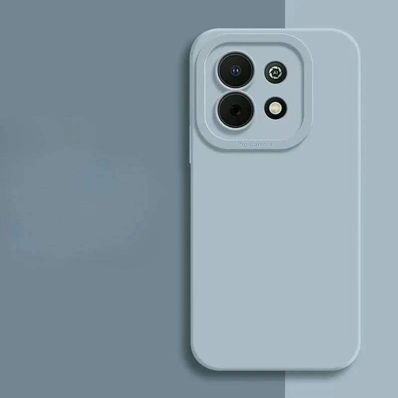 Sleek Black Semi-Transparent TPU Protective Phone Case