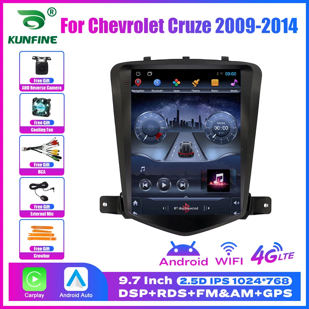 9,7 Zoll Tesla-Stil 2 Din Android Autoradio für Chevrolet Cruze 2013-2017 Stereo-Auto Multimedia-Video-Player DVD GPS-Navigation