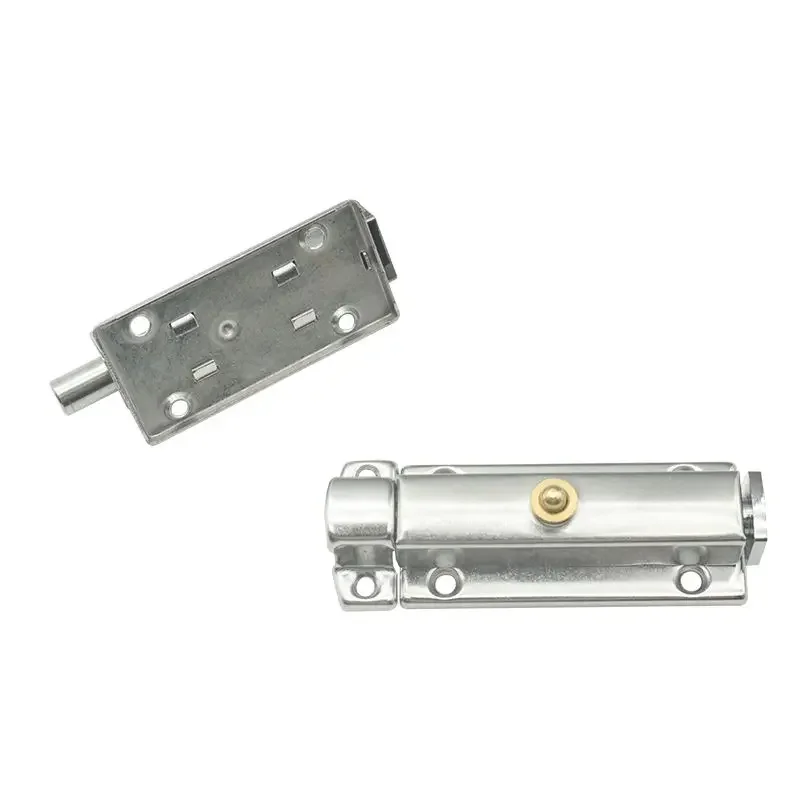 Description Picture 6 of item3/4inch Automatic Zinc Alloy Door Latch Barrel Bolt Hasp Stapler Gate Lock Safety Easy To Install for Bathroom Washroom