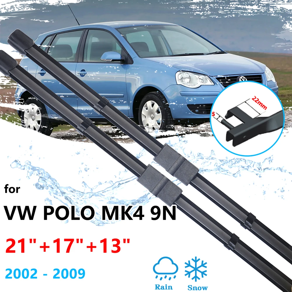 3x Für VW Volkswagen Polo Vivo Mk4 9N 2002 ~ 2009 Vorne Hinten Fenster  Wischer Blades Set Kit Pinsel Scheiben reinigung Auto Zubehör - AliExpress