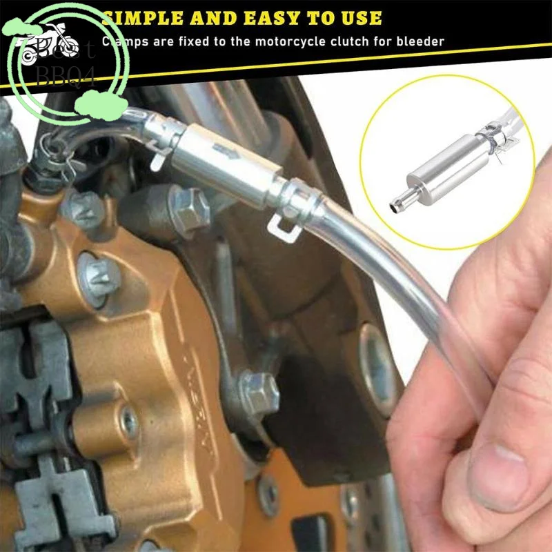 (BBQ4)1PC 자동차 클러치 브레이크 블리더 호스 유압 클러치 단방향 밸브 튜브 블리딩 도구 교체 어댑터 자동차 액세서리