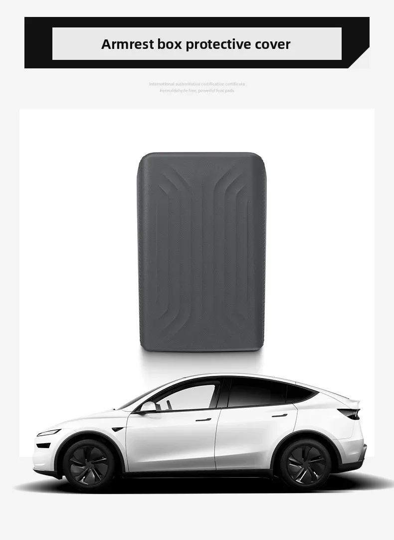 Für Tesla Model Y YL Juniper 2025 2026 Armlehnenbox-Schutzabdeckung TPE Mittelkonsole Armlehnen-Deckel Hülle Auto-Zubehör – Detail 6