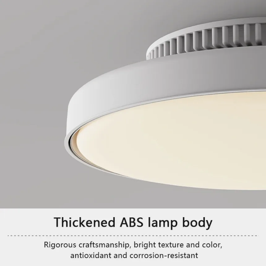LED Ceiling Fan Light Modern Leaf Less Design Home Fan Light Low Decibel Dimmable Living Room Bedroom Dining Room Electric