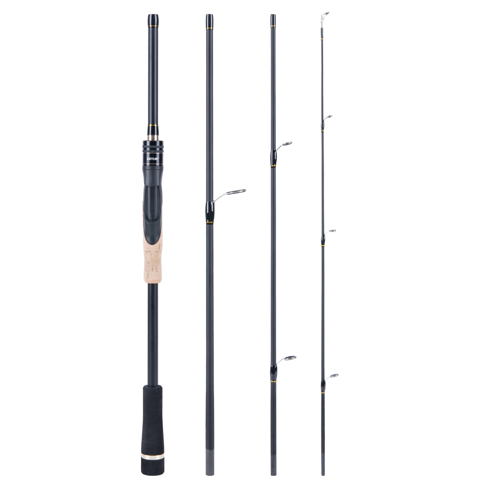 GOTURE VNOBLE 4 Section Spinning Casting Fishing Rod 1.98m