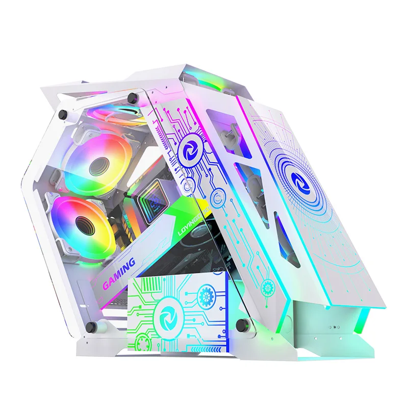 Desktop PC case gaming PC case esports irregular-shaped desktop case internet cafes