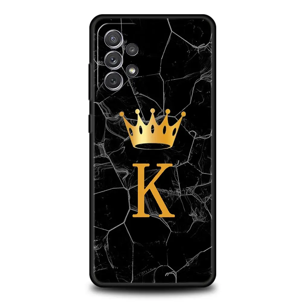 Personalized Alphabet Crown Phone Case Cover