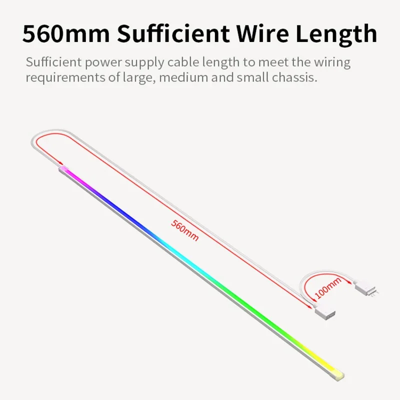รูปสินค้า แถบไฟ LED ARGB ยืดหยุ่น 40 ซม. ตกแต่งเคสคอม 5V 3PIN