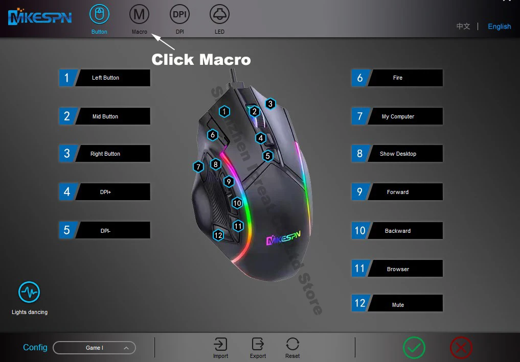 livre peso macro jogo mouse teclas programáveis jogo rato rgb luz max níveis para pc mac gun pubg portátil