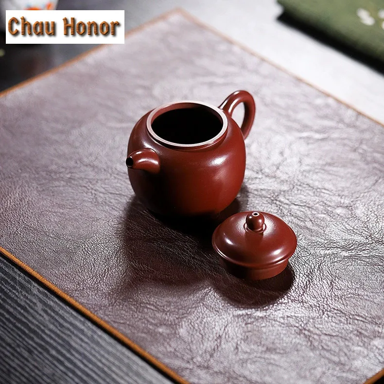230ml Vintage Yixing Purple Clay Teapots Handmade Pot Raw Ore Purple Zhu Mud Tea Soaking Kettle With Filter Chinese Zisha Teaset