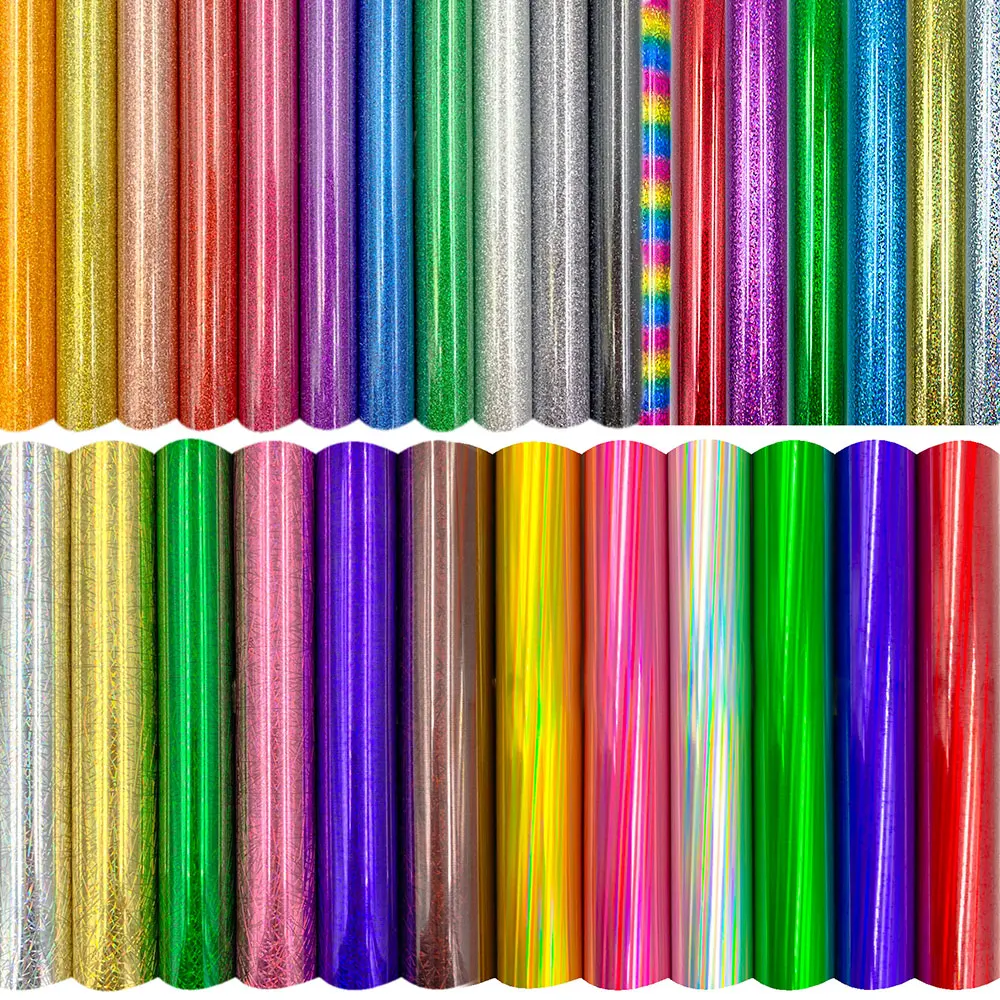 Glitter Heat Transfer Vinyl Sheet - 20x25cm Iron-On for DIY Projects and Home Decor