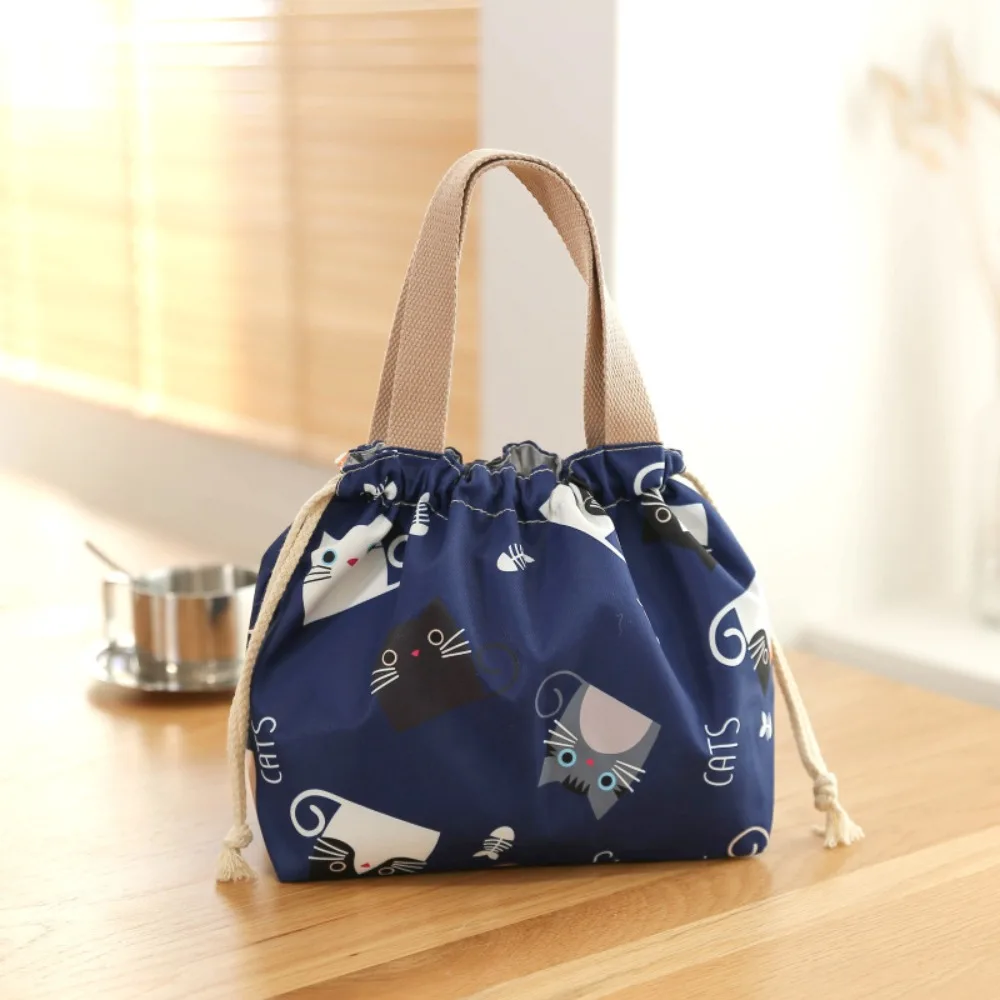 Tragbare Thermo tasche Frauen Kinderschule wärme isolierte Brotdose Einkaufstasche Lebensmittel kleine Tasche – Detail 9
