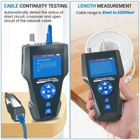 NOYAFA NF-8601S Cable Tester With PoE/PING Function Lan Measure Tester Measure Length Wiremap Tester Network Cable Tracker 2