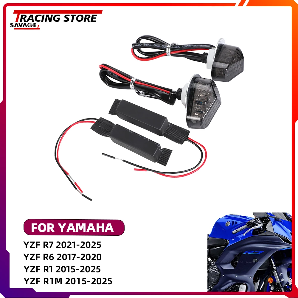 LED Turn Signal Light Indicator Lamp with Resistors For Yamaha YZFR7 ...