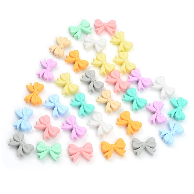 LOFCA 10pcs/lot Silicone Crown Beads BPA Free Silicon Teething Beads Baby Chew Teething Necklace DIY Pacifier Clips Accessory 5