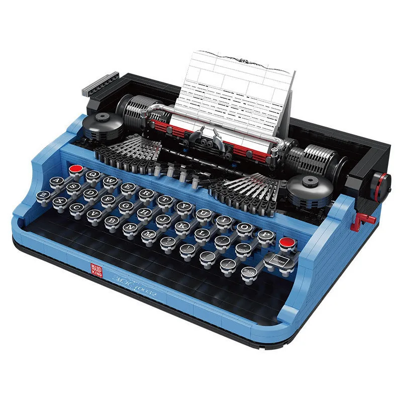 Mould King New Product Arrival 10032 Typewriter Model Kits Retro Typewriter 2139 Pcs Toy Bricks for Children Toy Gift