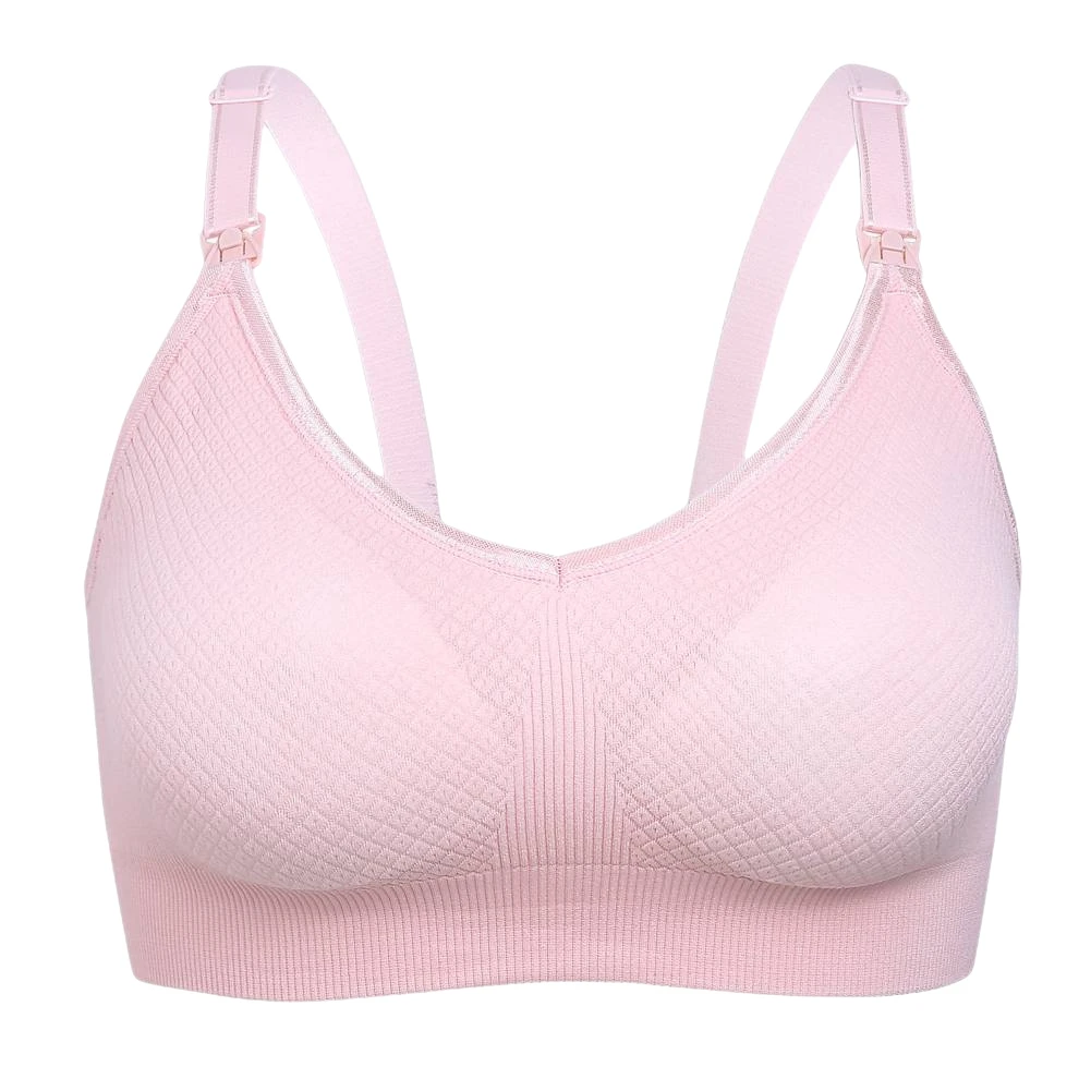 Plus Size Nursing Bra Breathable Women Breastfeeding Underwear Seamless Maternity without Steel Ring​ Bra Maternity Clothings 6