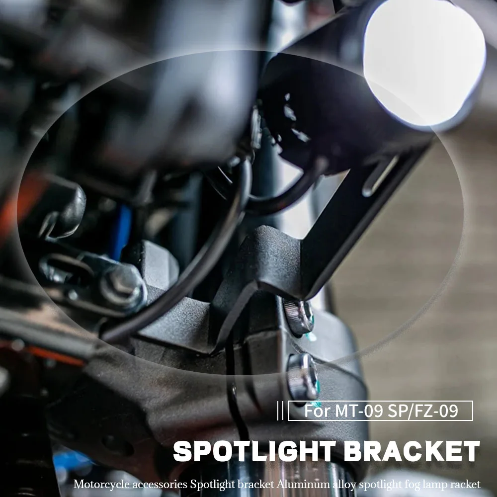 

MK For YAMAHA MT-09 SP MT-09 FZ-09 2021-2023 Motorcycle Accessories Spotlight Bracket Aluminum Alloy Spotlight Fog Lamp Bracket