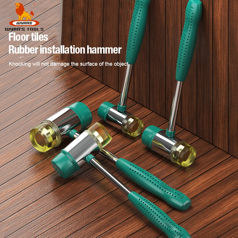 Installation Hammer Rubber Hammer Manual Tools WYNN'S Double-Faced Soft Rubber Hammer