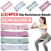 1/2/4Pcs Resistance Booty Bands Anti-Slip Elastic Workout Bands Portable Glute Thigh Elastic Bands Yoga Gym Equipment