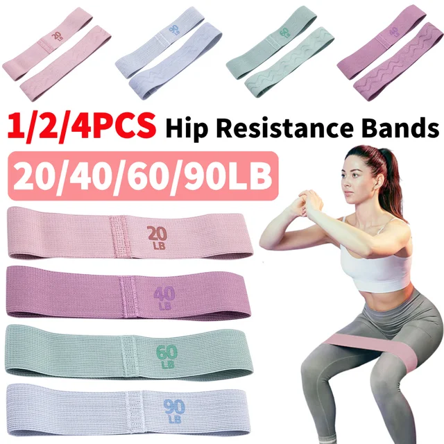 1/2/4Pcs Resistance Booty Bands Anti-Slip Elastic Workout Bands Portable Glute Thigh Elastic Bands Yoga Gym Equipment 1/2/4Pcs Resistance Booty Bands Anti-Slip Elastic Workout Bands Portable Glute Thigh Elastic Bands Yoga Gym Equipment