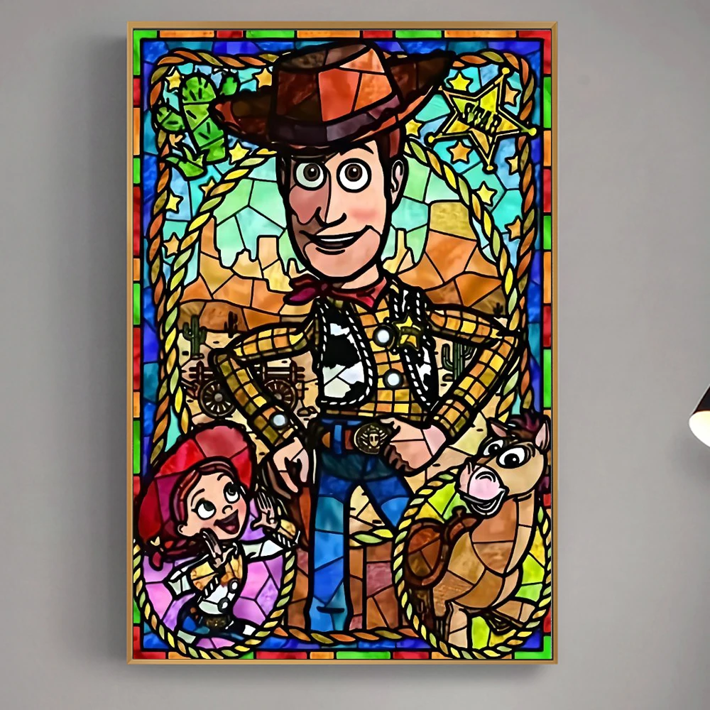 Disney Toy Story Woody Profeature Diy 5D Diamond Painting By Hands Art Toy Story Full Drill Diamond Painting For Kids Gifts