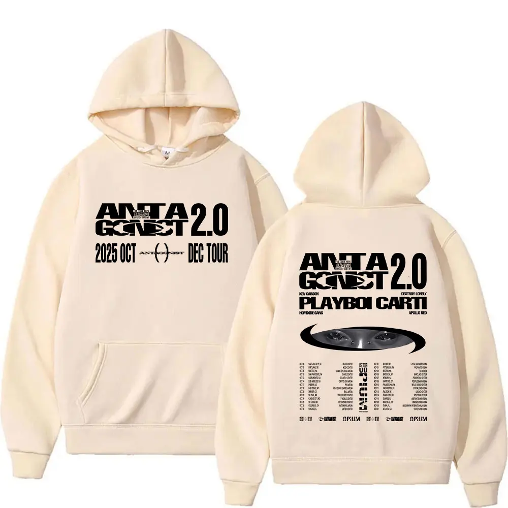 Playboy Carti Antagonist Tour Album 2025 New Men's Women's Fashion Casual Cotton Hoodie