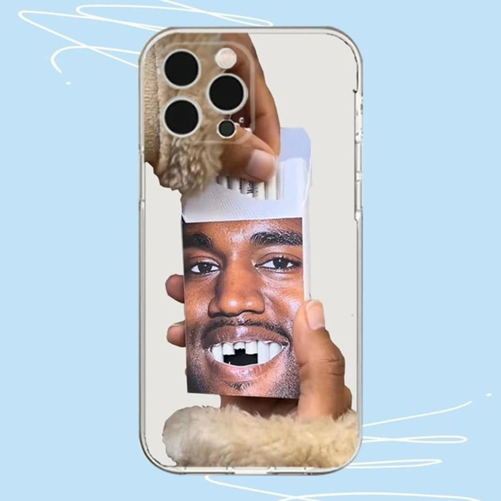Kanye West YE Clear Soft TPU Phone Case - Humorous Design