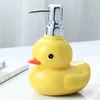 Ceramic Yellow Duck Soap Dispenser Cartoon Hand Sanitizer Bottle Shower Gel Shampoo Soap Dispenser Bathroom Shampoo Dispenser 3