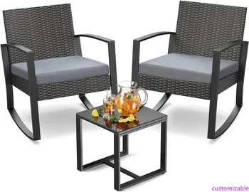 3 Piece Wicker Patio Set 1