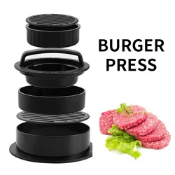 Premium Hamburger and Meat Pie Press with Baking Paper Liners - Patty and Pastry Crafting Tool (Hamburger Press)