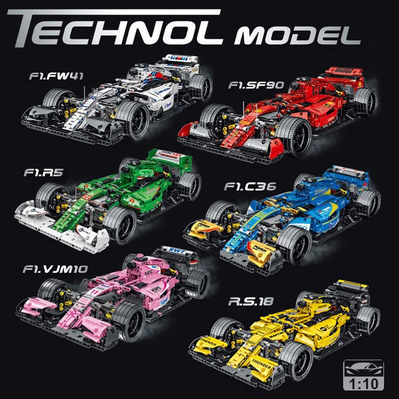 Technical APP Remote Control F1 Formula Sport Car Building Blocks Motor Power Racing Supercar Bricks Set Toy For Kids Model Gift building block toys building block toy building block kits