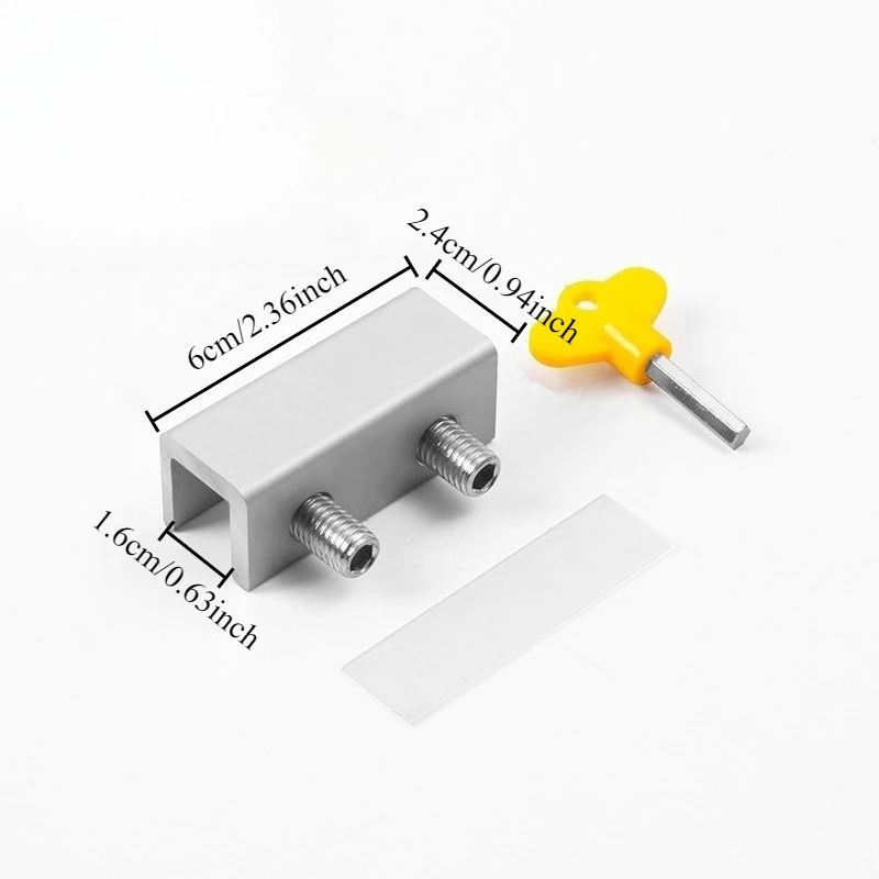 Adjustable Aluminum Alloy Sliding Window Lock Child Protection Anti-Theft Limiter – Durable Home Safety Accessory
