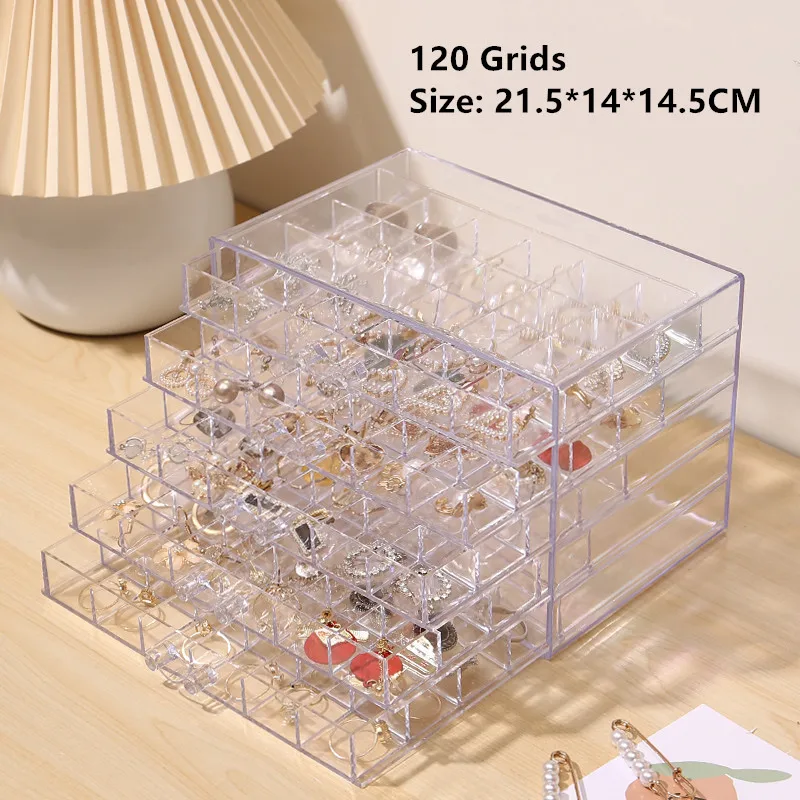 Plastic Jewelry Organizer Boxes Large-capacity Organizer Earrings Drawer  for Organizing Bead Tool Sewing Home Storage Box - AliExpress