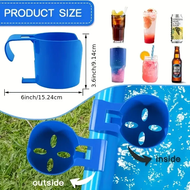 Plastic Poolside Storage Rack Organizer for Drinks Tools