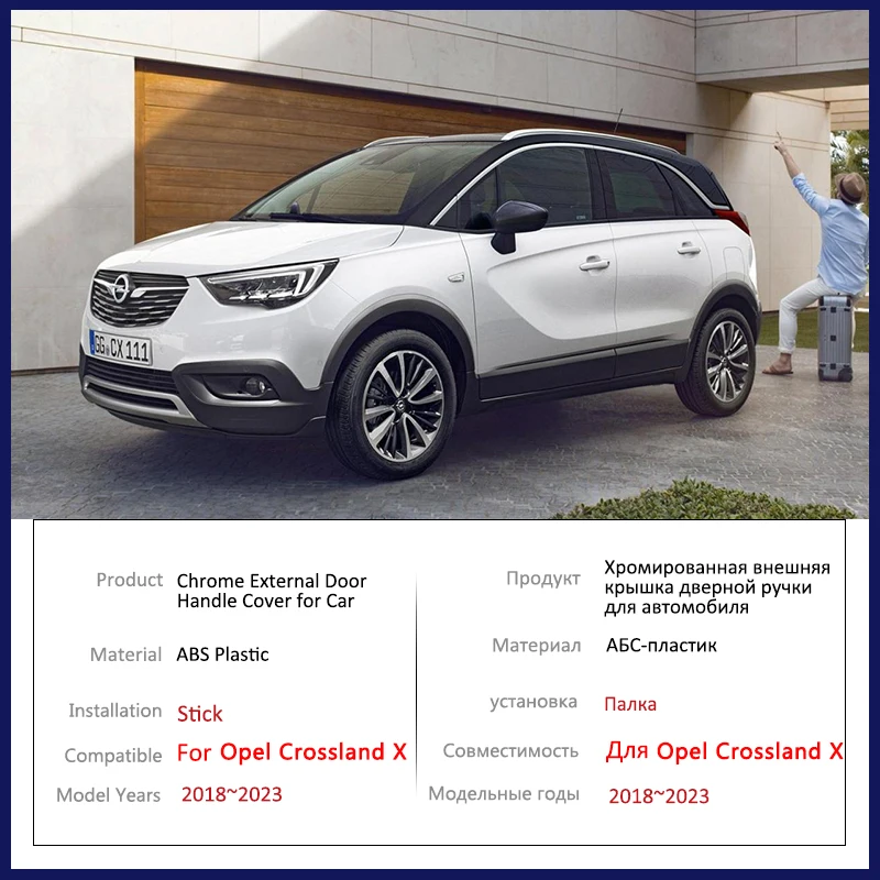 INPETS Auto türgriffabdeckung Für Opel Grandland X 2017 2018 2019 2020 2021 Auto  Türgriff Abdeckung Trim Aufkleber Styling : : Auto & Motorrad