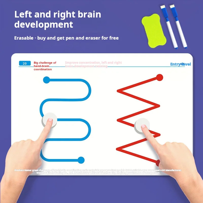 Brain Learning Toys Card Game Left & Right Brain Development 20pcs Training Educational Toy Educational Toys Birthday Gift brain learning toys