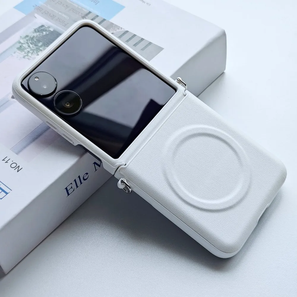 Luxury PU Leather Magnetic Wireless Charging Protective Case - Premium Back Cover