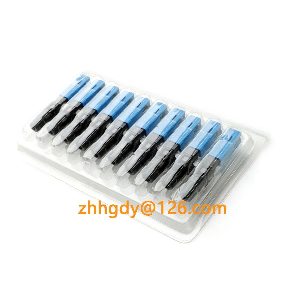 Embedded SC UPC Fiber Optic Fast Connector FTTH Tool Cold Connection Optical Adapter SM MM Fiber Optic Cold Splice Tool