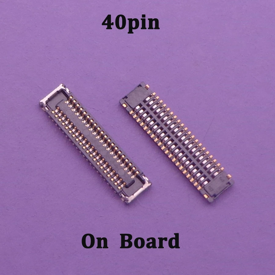 10Pcs 40pin Plug On Board For Motorola Moto G4/G7 Plus/G9 Power /G7/G9 Play LCD Display Screen Flex FPC Connector