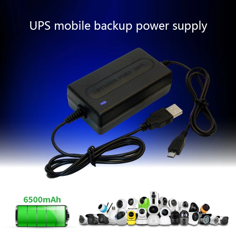 Uninterruptible Power Supply 5V2A for Smart Power USB Connection Input Output Wi-fi Ip Camera