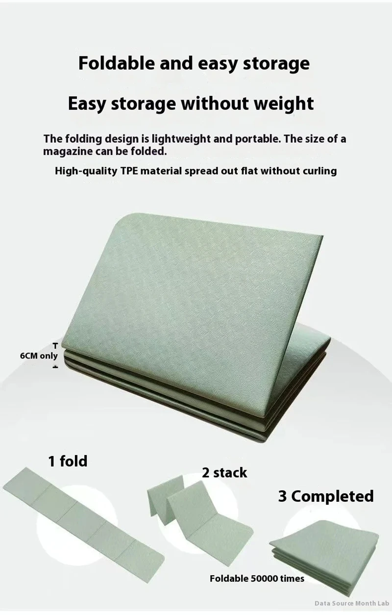 Pilates Folding Mat with Handles