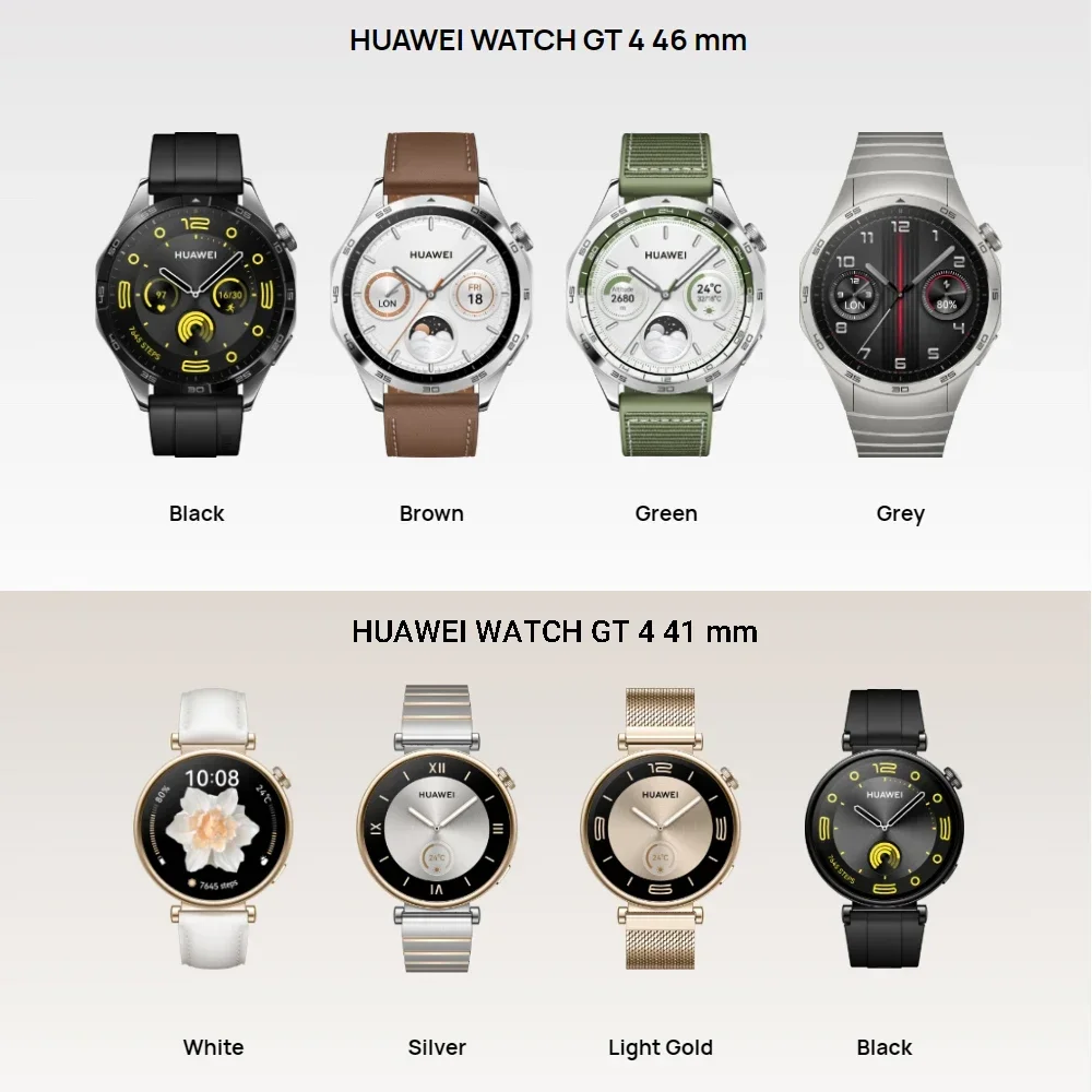 Smartwatch,HUAWEI Watch GT 4,Smart Watch,Custom Watch Faces,up to 14 days battery,HUAWEI TruSeen™ 5.5,Answer Bluetooth Calls 4