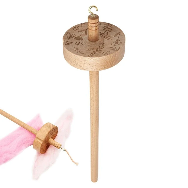 Yarn Spinner Drop Spindle Top Whorl Ergonomic Carved Design Yarn Spinner  For Beginners Professionals Sewing Weaving Spinning - AliExpress