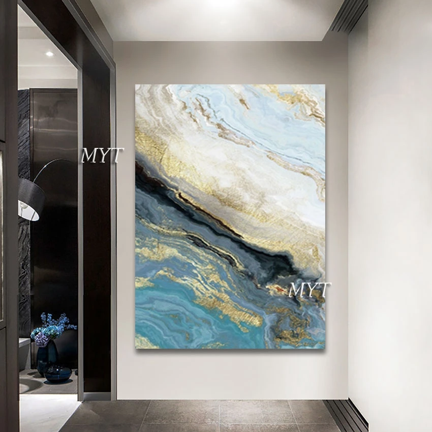 

Unframed Modern Abstract Acrylic Handmade Painting For Living Room Decoration Picture Home Goods Wall Art Canvas Artwork