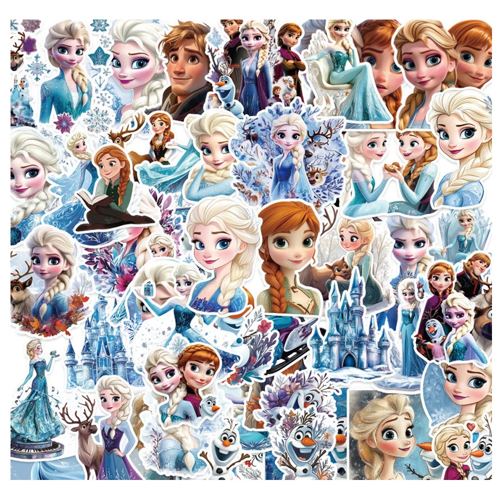 10/30/50pcs Cartoon Disney Movie Frozen Princess Girl Elsa Stickers ...