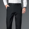 Male Pants Stretch Solid Black Smart Casual Men's Trousers Office Quick Dry Suit Pants New Spring Autumn Korean Straight Pants 1
