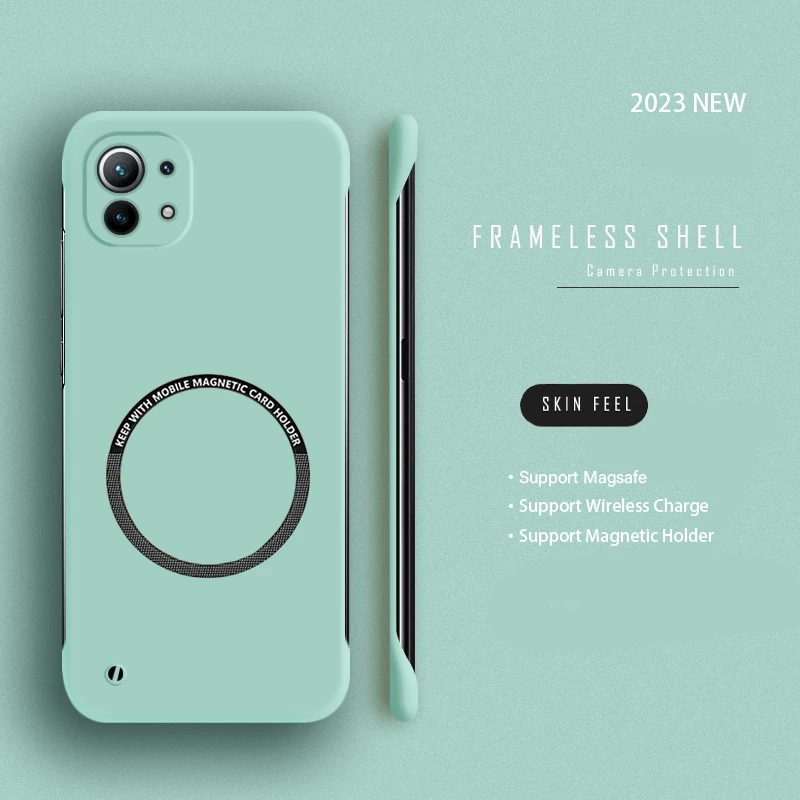Matte Thin Frameless Magnetic Phone Case with Magsafe Compatibility