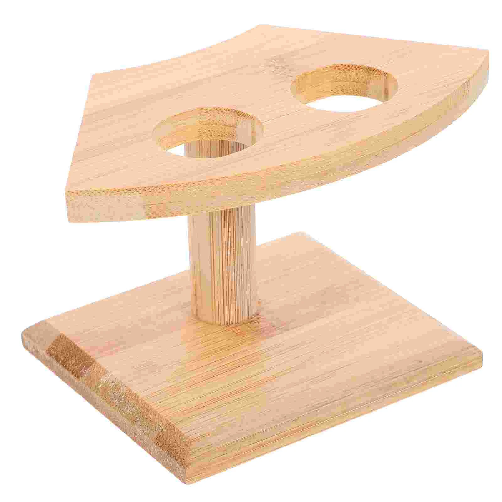 

Japanese Scroll Holder Wooden Tray Restaurant Food Storage Rack Display Stand Dish Bamboo Ice Cream