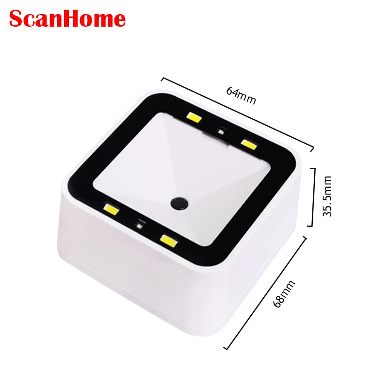 Scanhome Fixo Incorporado Código de Barras Scannermin Plataforma Leitor de Código de Barras Usb Serial Rs232 Rede Wi-fi 485 Omni-direcional Sh7500 - Imagem 2